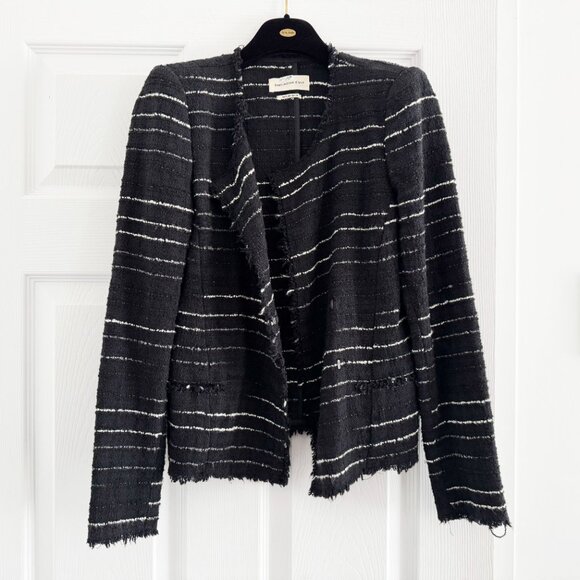 Isabel Marant Etoile "Glenn" Boucle Jacket in Black/Ivory, size 36 (size 2) - Picture 4 of 11
